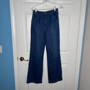 Reformation Dark Wash High Waisted Wide Leg Jeans